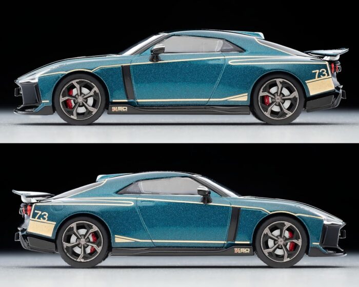 Tomica Limited Vintage Neo 1/64 LV-N Nissan GT-R50 by Italdesign Dark Green - Image 4