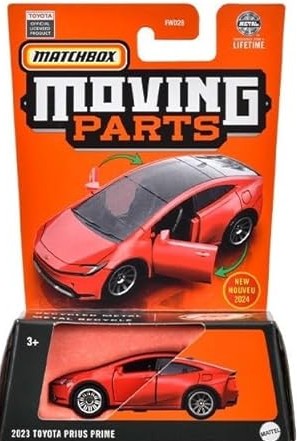 Matchbox Moving Parts 2023 Toyota Prius Prime HVM75 Imported Crazy 4 Diecasts