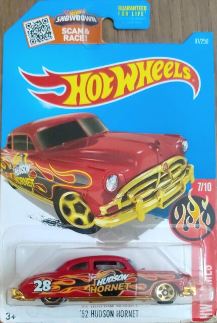 Hot Wheels (USA Card) - '52 Hudson Hornet (DHR12) [Blister Cracked].