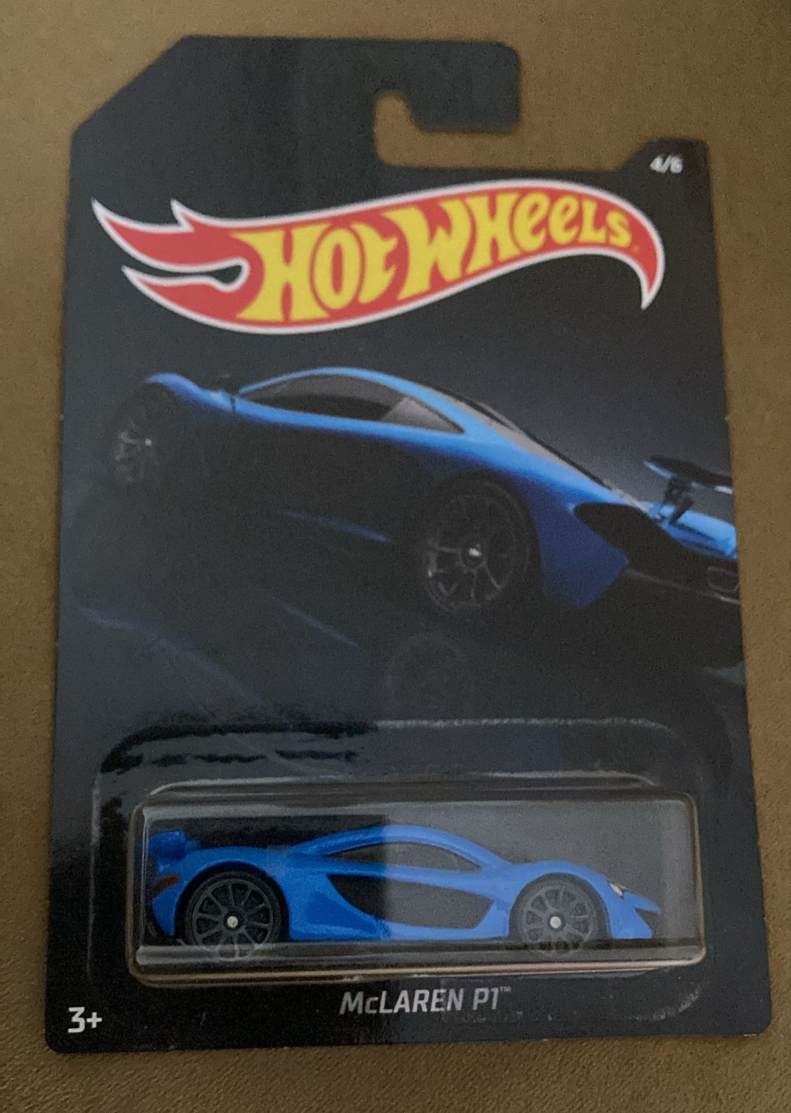 HW McLaren P1-GBB76 Hot Wheels McLaren P1 (GBB76) 2019 Exotics Card Art Premium (Blue) - Image 1