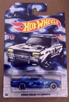 Hot Wheels Nissan Skyline H/T 2000GT-X (GJV52) Blue Camouflage Card Art Premiums
