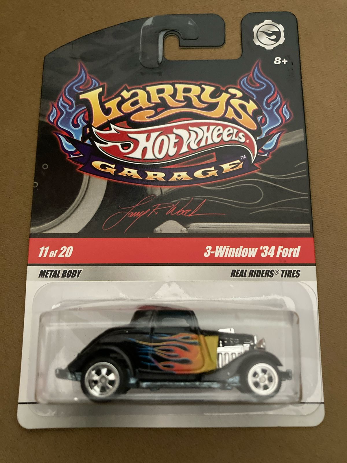 3-Window 34 Ford-N9055 Hot Wheels Garage Series - 3-Window 34 Ford (N9055) - Larry's Garage - Black - Image 1