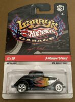 Hot Wheels Garage Series - 3-Window 34 Ford (N9055) - Larry's Garage - Black