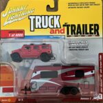 Johnny Lightning Truck And Trailer - 2004 Hummer H2 with Camper Trailer (49398).