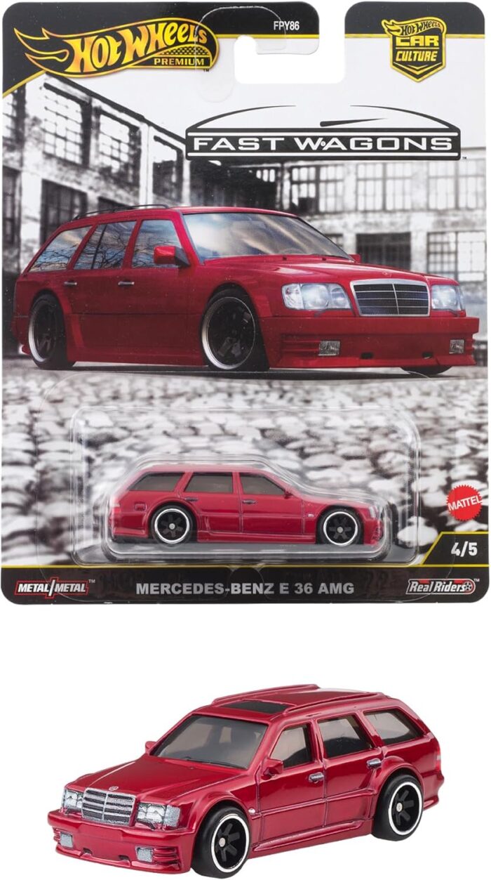 Hot Wheels Premium Car Culture Fast Wagons - Mercedes Benz E 36 AMG (JBK69) [Imported]. - Image 1