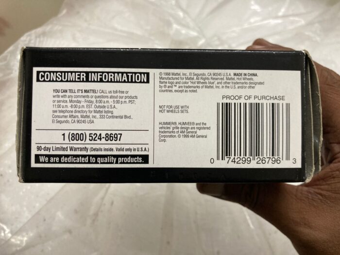 Hot Wheels 100 Percent - Hummer H1 - 26796 (Imported) - Image 3
