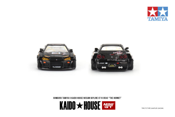 Nissan Skyline GT-R (R34) TAMIYA x KAIDO HOUSE "The Hornet" - Black - Unsealed Mint - Image 4