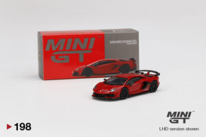 MINI GT - Lamborghini Aventador SVJ - Rosso Mars Red