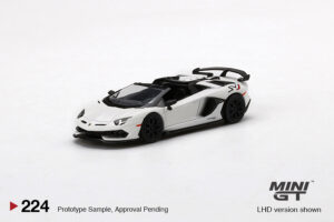 MINI GT - Lamborghini Aventador SVJ Roadster - Bianco Canopus White - Image 2