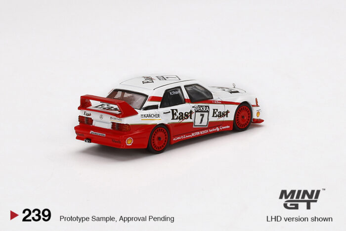 MINI GT - Mercedes-Benz 190E 2.5-16 Evo II #7 - 1991 Deutsche Tourenwagen Meisterschaft (DTM) AMG-Mercedes - Image 3