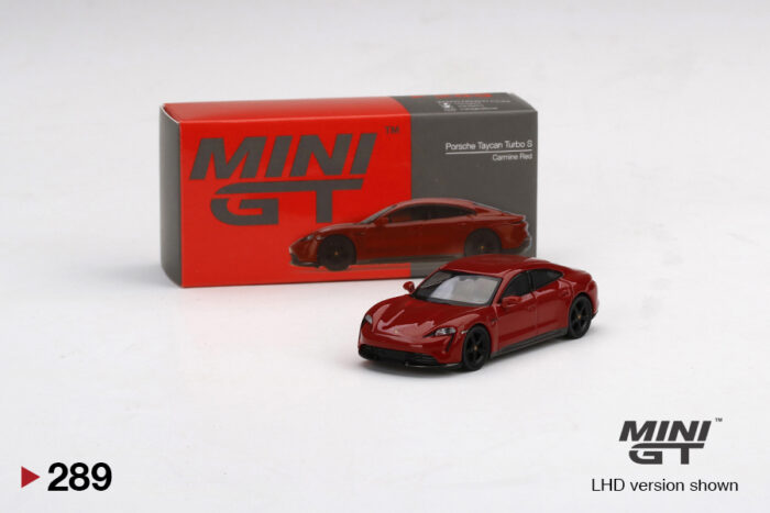 MINI GT - Porsche Taycan Turbo S - Carmine Red - Image 1