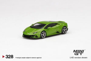 MINI GT - Lamborghini Huracan EVO - Verde Mantis Green - Image 2