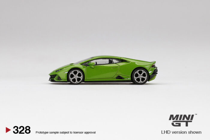 MINI GT - Lamborghini Huracan EVO - Verde Mantis Green - Image 4