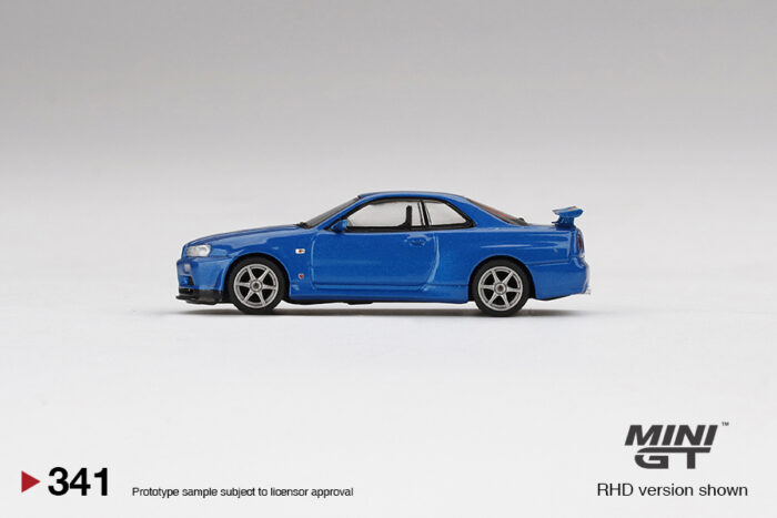 MINI GT - Nissan Skyline GT-R (R34) - Bayside Blue - Unsealed Mint Condition - Image 4