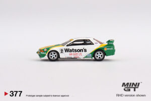 MINI GT - Nissan Skyline GT-R (BCNR32) Gr. A #12 - 1991 Macau GP Watson's Livery - Image 4