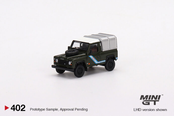 MINI GT - Land Rover Defender 90 Pickup - Bronze Green - Image 2