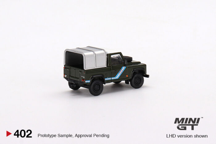 MINI GT - Land Rover Defender 90 Pickup - Bronze Green - Image 3
