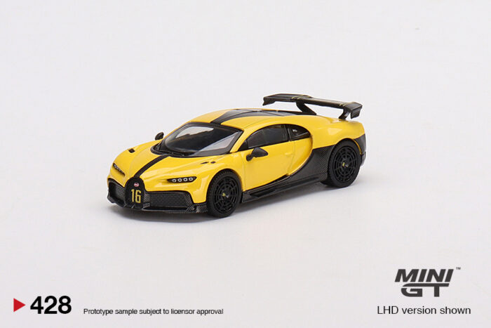 MINI GT - Bugatti Chiron Pur Sport - Yellow - Image 2