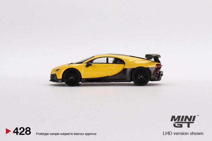 MINI GT - Bugatti Chiron Pur Sport - Yellow - Image 4