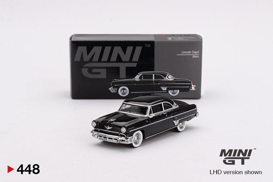 MGT00448-MJ-1 MINI GT - Lincoln Capri - Black - MiJo Exclusive Blister Pack - Image 1
