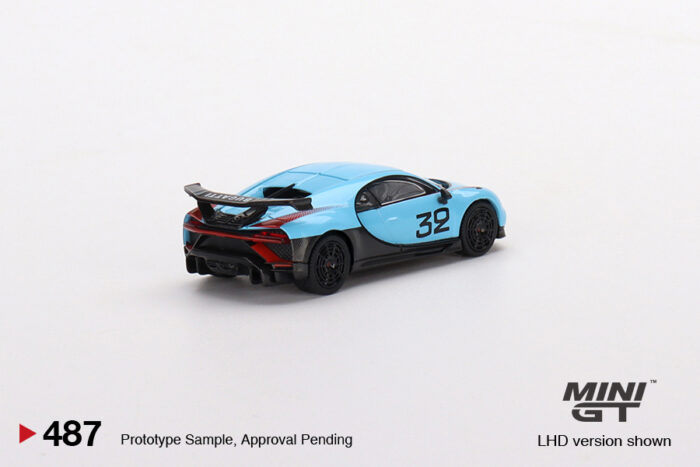 MINI GT - Bugatti Chiron Pur Sport - Grand Prix Blue - Image 3