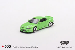 MINI GT - Nissan Silvia Rocket Bunny - Green - Image 2