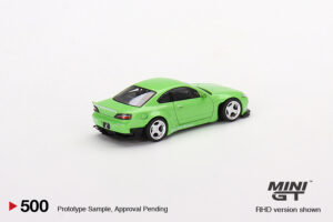 MINI GT - Nissan Silvia Rocket Bunny - Green - Image 3
