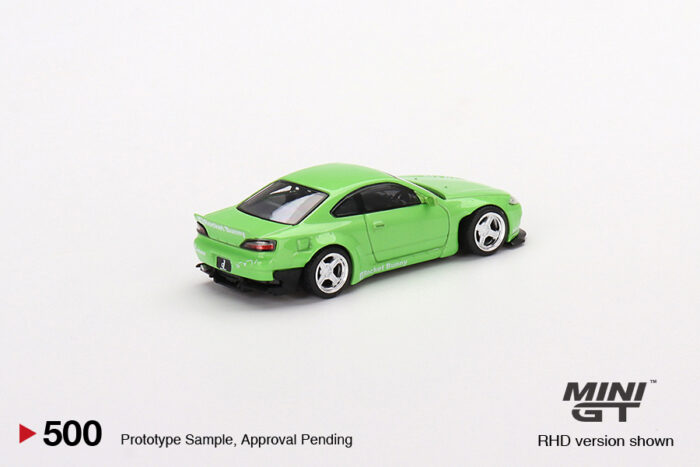 MINI GT - Nissan Silvia Rocket Bunny - Green - Image 3