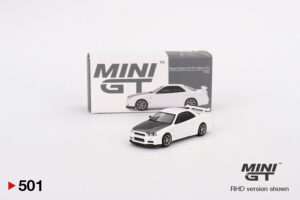 MINI GT - Nissan Skyline GT-R (R34) V-Spec II N1 - White - Unsealed Mint Condition