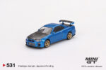 MINI GT - Nissan Skyline GT-R (R34) Top Secret - Bayside Blue - Unsealed Mint Condition