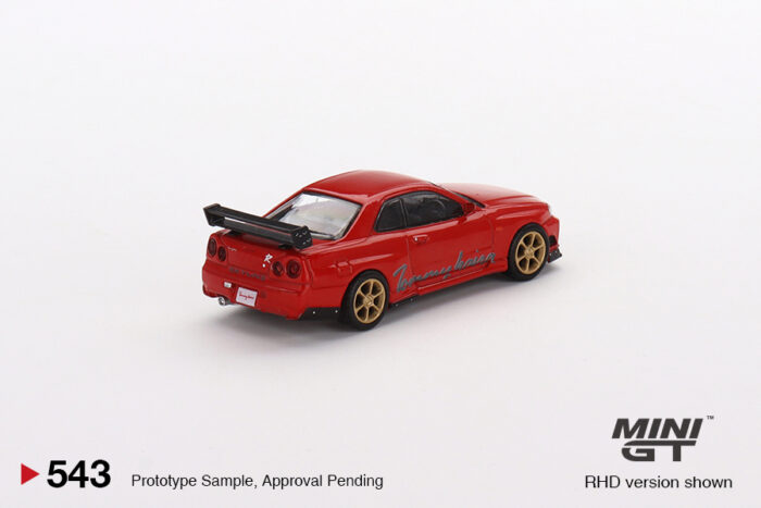 MINI GT - Nissan Skyline GT-R (R34) Tommykaira R-z - Red - Image 3