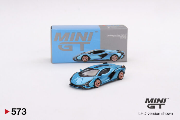 MINI GT - Lamborghini Siam FKP 37 - Blu Aegir - Image 1