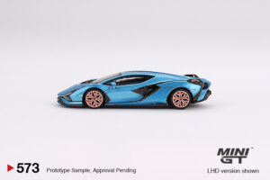 MINI GT - Lamborghini Siam FKP 37 - Blu Aegir - Image 4