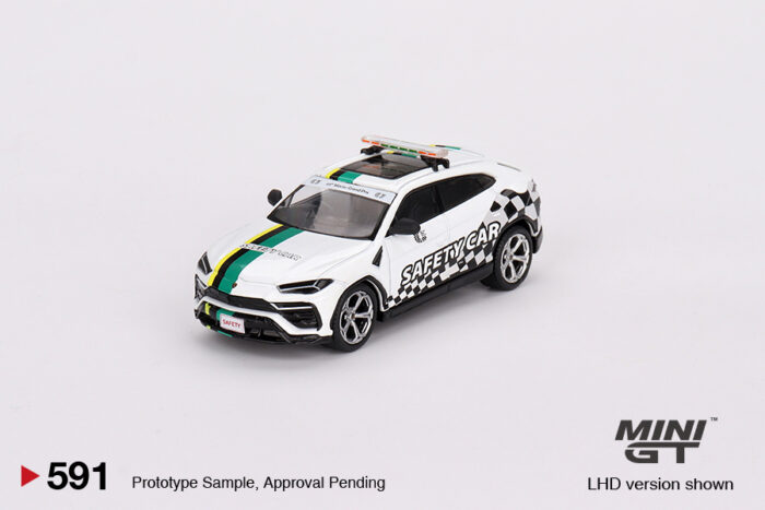 MINI GT - Lamborghini Urus - 2022 Macau GP Official Safety Car RHD - White - Image 2