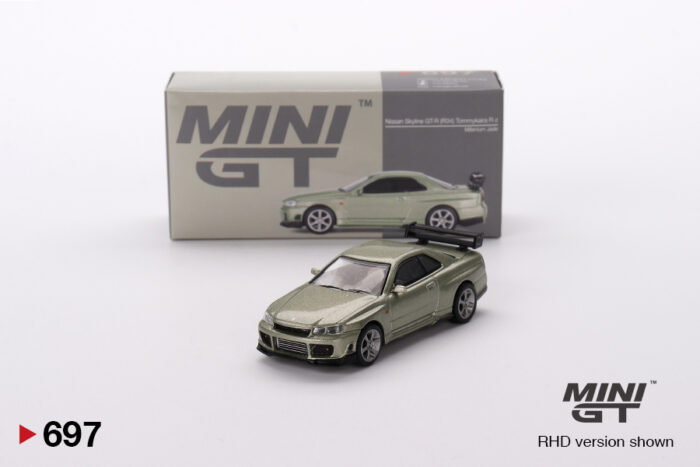 MINI GT - Nissan Skyline GT-R (R34) Tommykaira R-z - Millenium Jade - Unsealed Mint Condition - Image 1