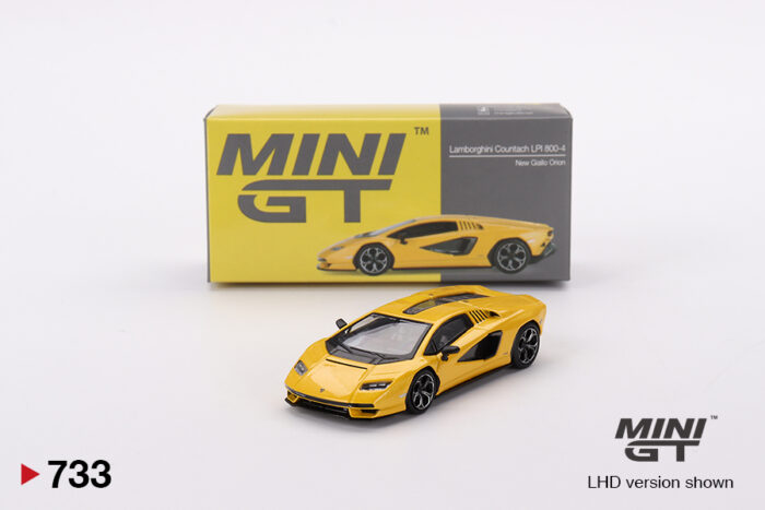 MGT00733L-1 MINI GT - Lamborghini Countach LPI 800-4 - New Giallo Orion Yellow - Image 1
