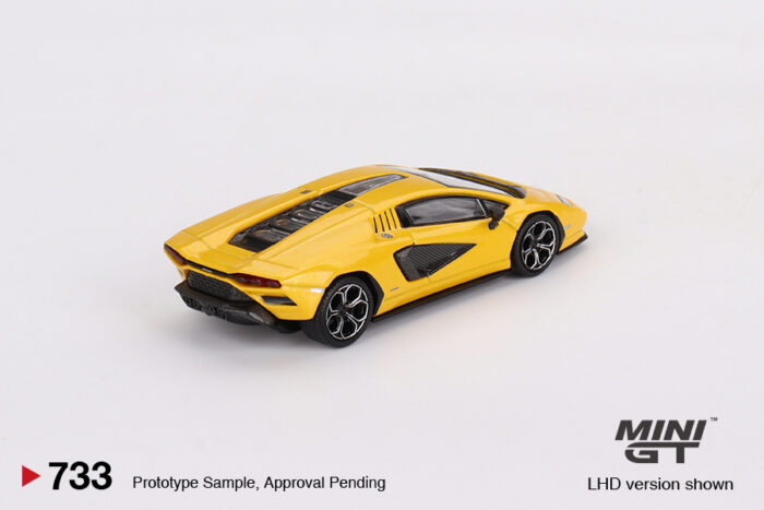 MINI GT - Lamborghini Countach LPI 800-4 - New Giallo Orion Yellow - Image 3