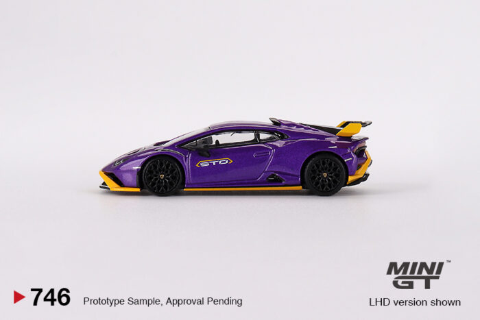 MINI GT - Lamborghini Huracan STO - Viola Pacifae Purple - Image 4
