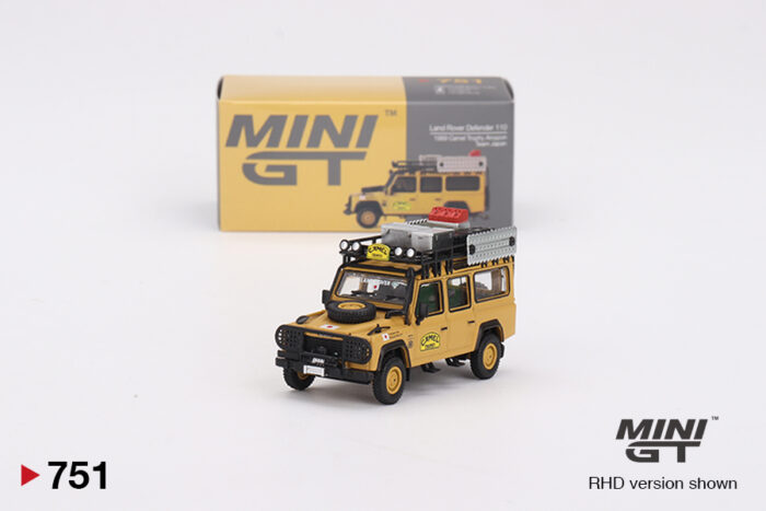 MINI GT - Land Rover Defender 110 - 1989 Camel Trophy Amazon Team Japan - Image 1