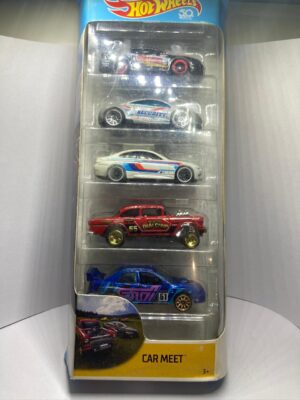 Hot Wheels Car Meet 5 Cars Pack (FKT59) - Blister Cracked