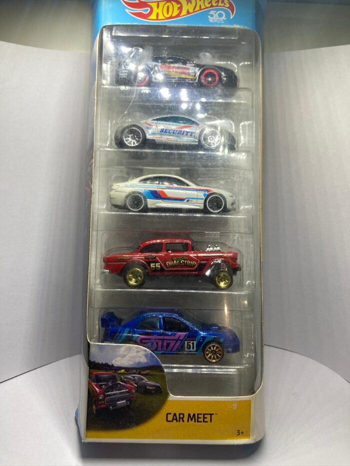 Hot Wheels Car Meet 5 Cars Pack (FKT59) - Blister Cracked - Image 2