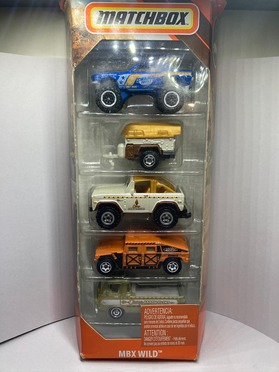 5 Car Pack - MBX Wild-GBJ73-9295 Matchbox - 5 Cars Pack - MBX Wild (GBJ73-9295) - Image 1