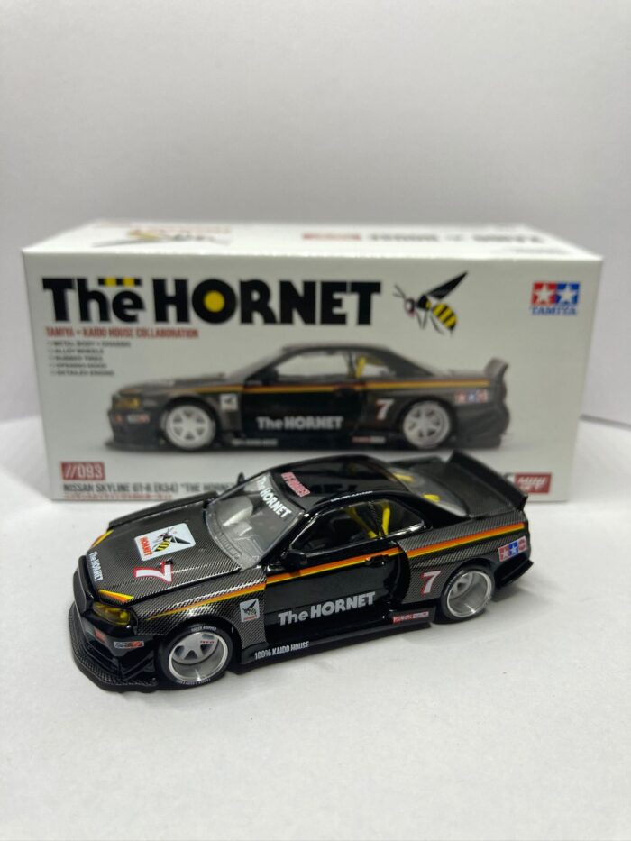 Nissan Skyline GT-R (R34) TAMIYA x KAIDO HOUSE "The Hornet" - Black - Unsealed Mint - Image 2