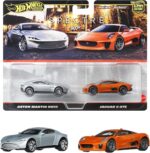 Hot Wheels Premium 2 Pack - Aston Martin DB10 + Jaguar C-X75 (JBL04) [Imported].