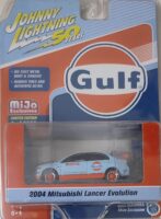 Johnny Lightning Gulf - 2004 Mitsubishi Lancer Evolution (03338).