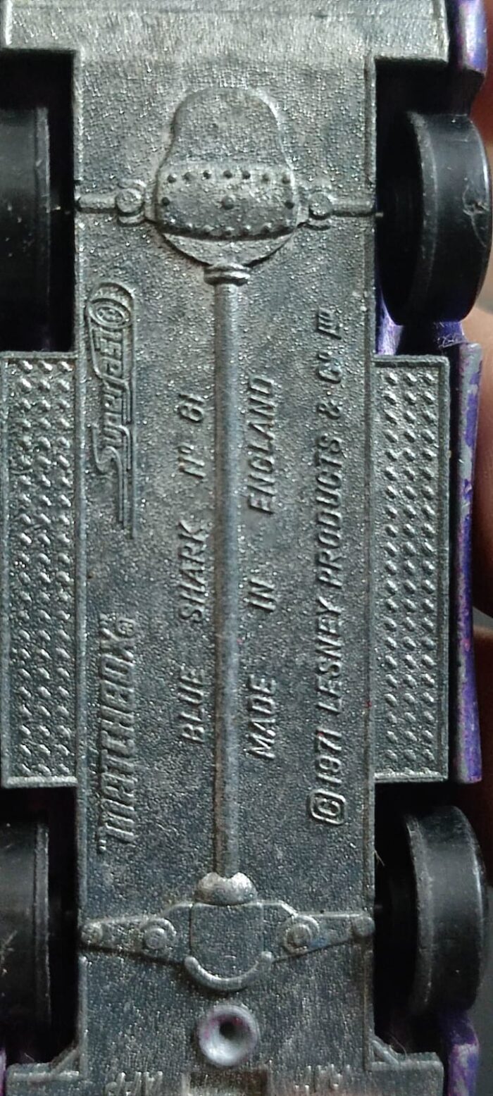 Matchbox Lesney Superfast - Blue Shark. - Image 2