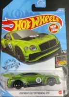 Hot Wheels - Bentley Continental GT3 2018 (GHB29) [US Card].