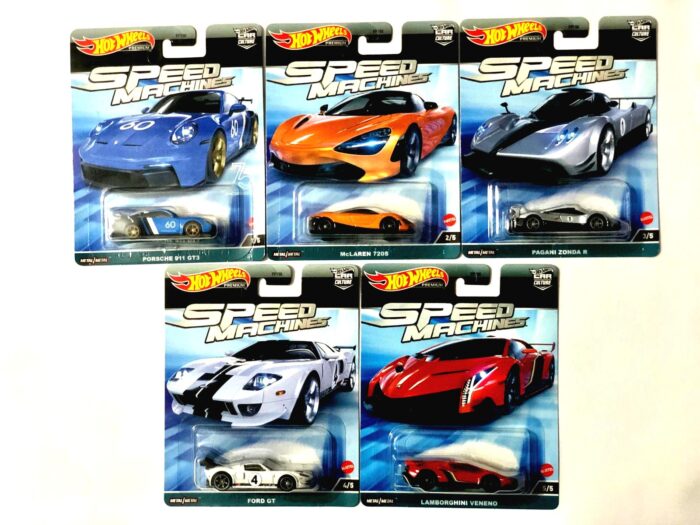 Speed-Machines-Full-set-boost Hot Wheels Premium - Car Culture - Speed machines - Full Set of 5 Cars - Image 1