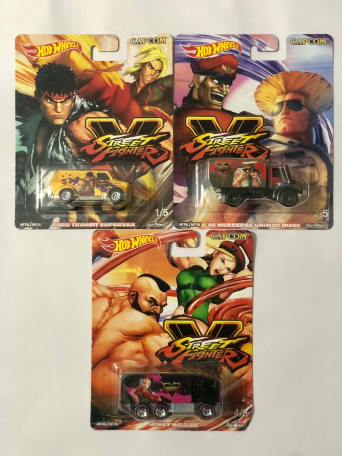Hot Wheels Premium - Pop Culture - Street Fighter V - Set of 3 Cars - Image 1