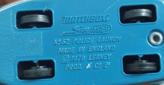 Matchbox Lesney Superfast No. 52 - Police Launch 1976. - Image 2